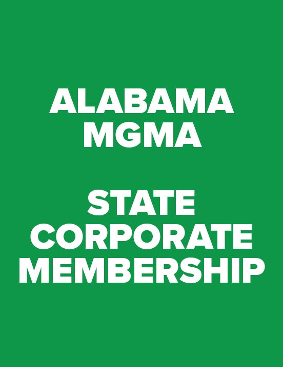 Alabama MGMA State Corporate Membership